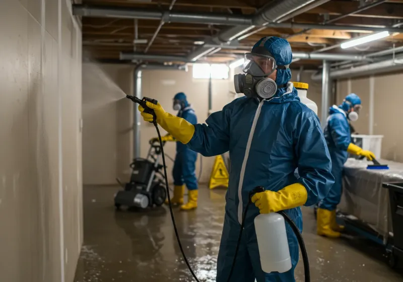 Basement Sanitization and Antimicrobial Treatment process in Newcastle, OK